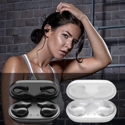 Cuffie a conduzione ossea con clip auricolare senza fili | PROTUNIO
