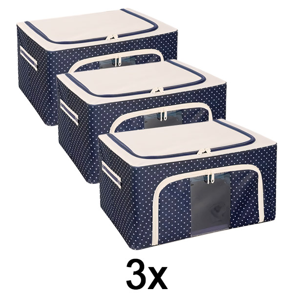 3x Scatola portaoggetti per guardaroba | STACKBOX